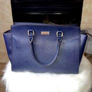New York & Company Navy Blue Satchel